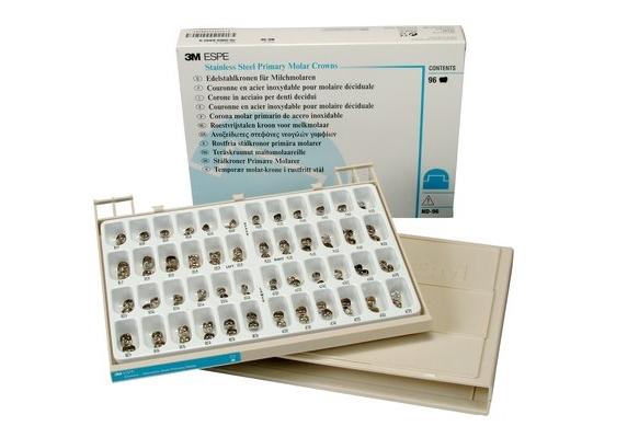 - ND-96 Stainless Steel Primary Molar Crowns