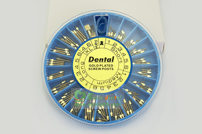 Dental Gold Plated Screw Posts cross head - DPS11  - DPS11