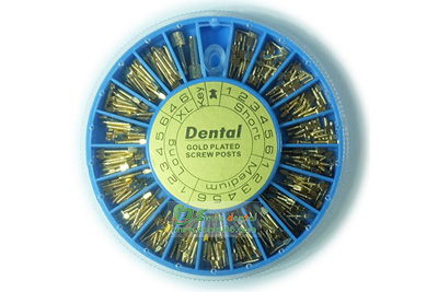 Dental Gold Plated Screw Posts cross head - DPS12  - DPS12