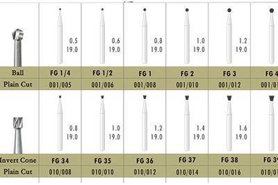- Tungsten Carbide Bur 314 FG  - Tungsten Carbide Bur 314 FG